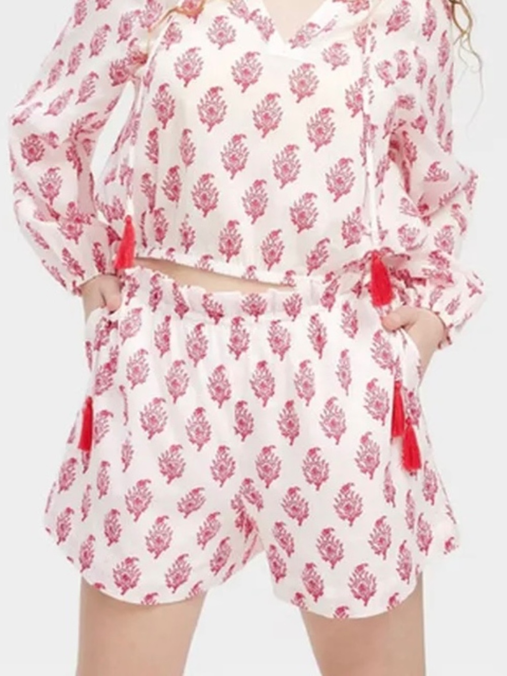 *FIRM PRICE* NWT - Roller Rabbit X Target Banquet Side - Tie Beach Cotton Shorts